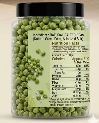 Salted Peas – Crunchy, Savory & Tasty Snack 🟢✨