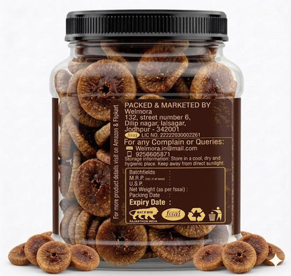 Welmora Premium Anjeer (Dried Figs) – Sweet & Chewy | 1kg Pack