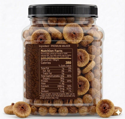 Welmora Premium Anjeer (Dried Figs) – Sweet & Chewy | 1kg Pack