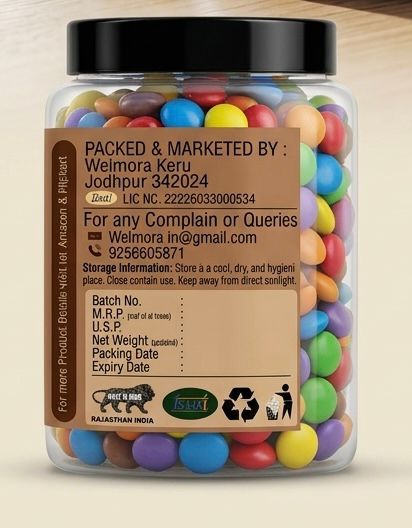 Premium Chocolate Gems – Colorful Crunchy Delight 🍫✨
