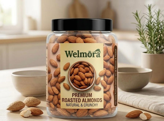 Welmora Premium Almonds (Badam) – Crunchy, Nutritious & Energy Boosting Dry Fruits